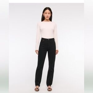 Abercrombie & Fitch Jeans Ultra High Rise The ‘90s Straight Curve Love in Black